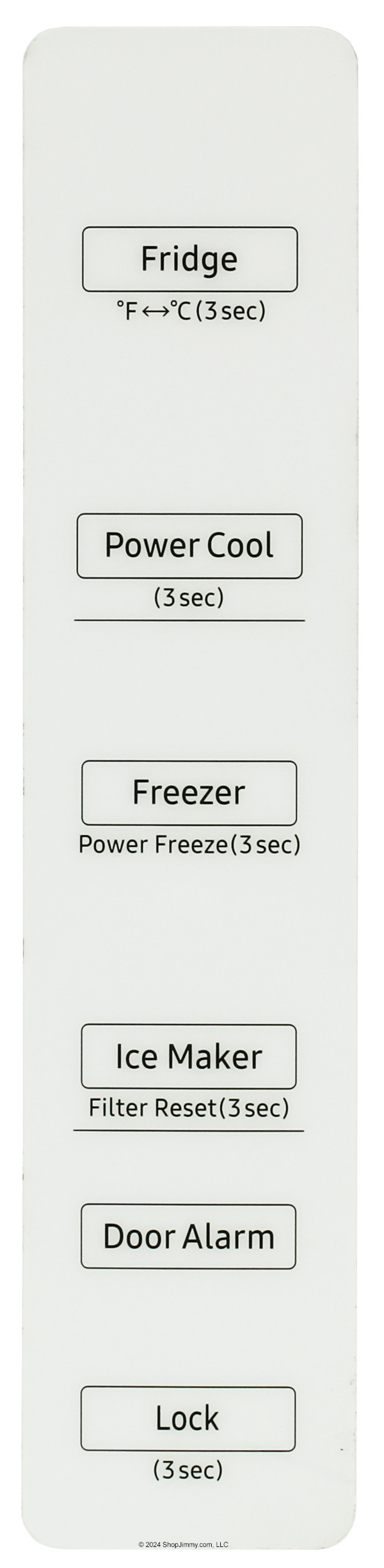 Samsung Refrigerator DA97-19962X Control Board