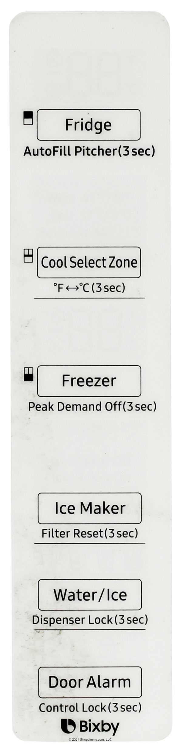 Samsung Refrigerator DA97-19962K Control Board