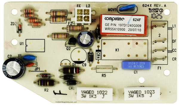 GE Refrigerator WR55X10900 197D1240G009 Defrost Control Board