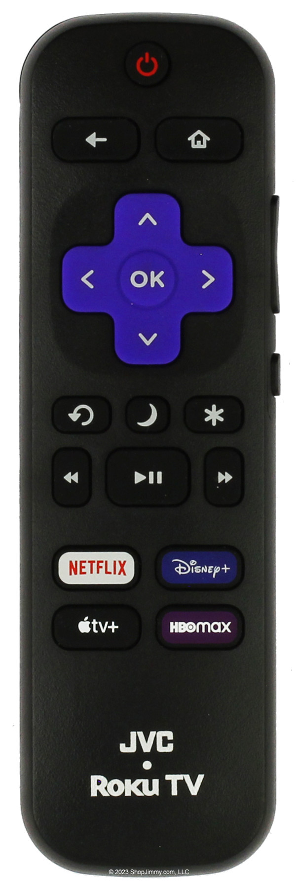 JVC 3226001220 Roku TV Voice Remote Netflix Disney Apple HBOMax-- Open Bag