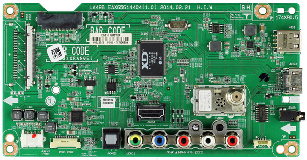 LG EBR79048301 Main Board for 42LB5600-UZ.AUSDLJM / 39LB5600-UZ