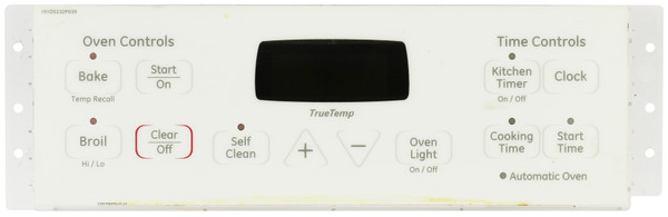 GE Oven WB27T11276 164D8450G018 Control Board  - White Overlay