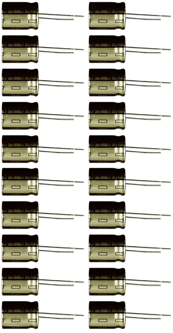 Lot of 20 35UT1000 1000uf @ 35V Hi Temp Radial Capacitor