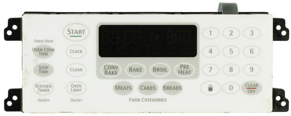 Electrolux Oven 316248002 Electronic Clock Timer White Overlay