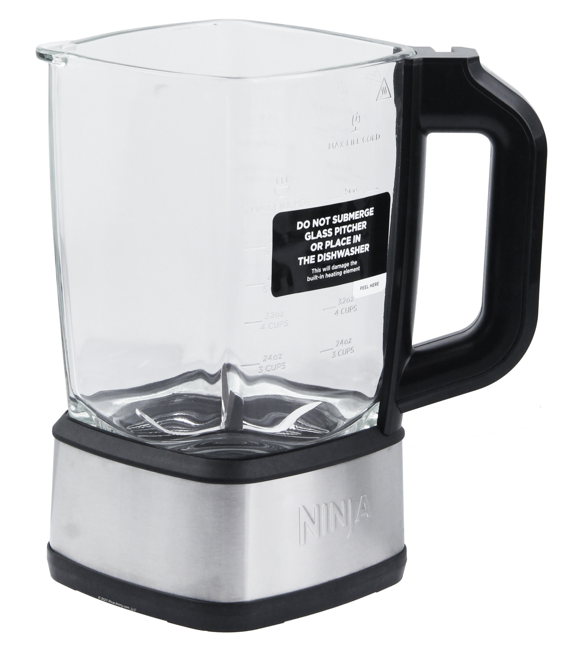 Homgeek 750W Blender with Glass Pitcher 48oz Kitchen for Smoothies Silver  with 6 Stainless Steel Blades with Glass Pitcher 