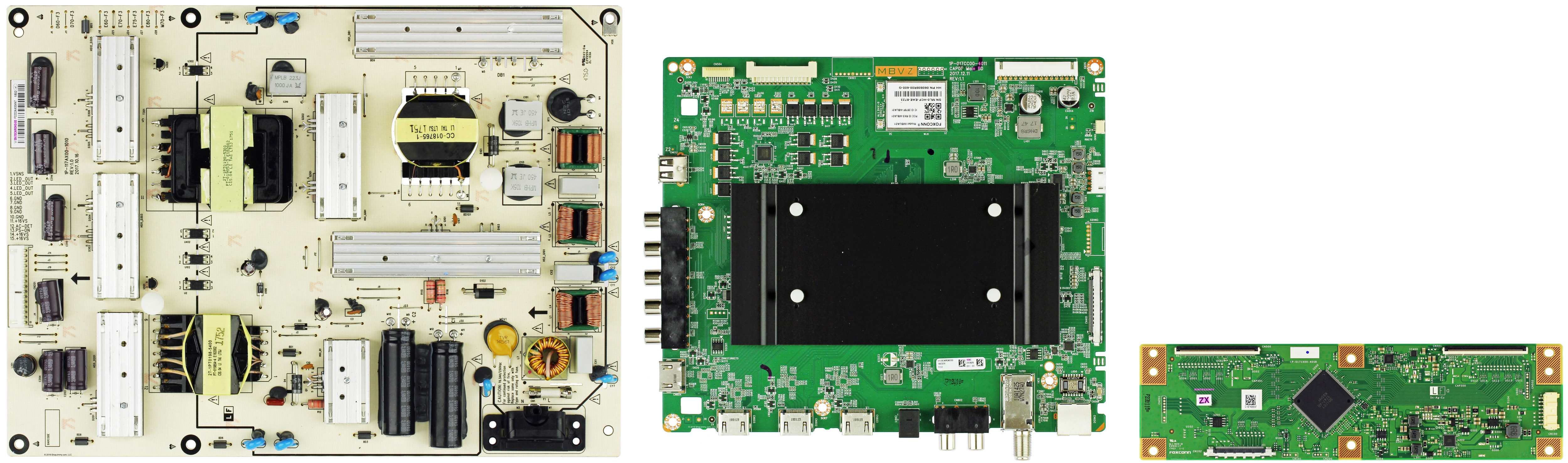 Vizio E70-F3 (LFTRXDMU Serial) D70-F3 (LFTRXCKU Serial