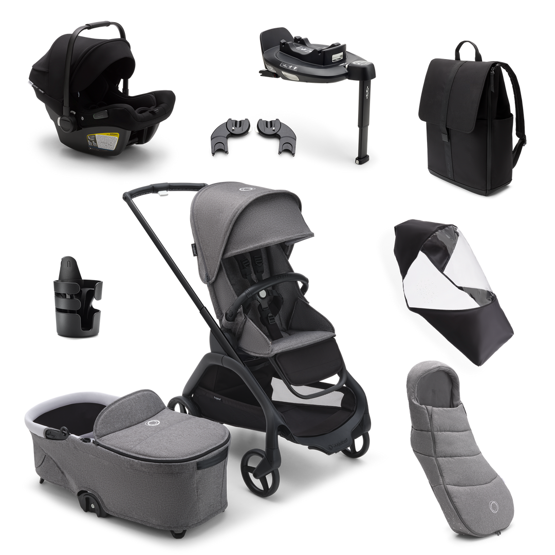 Bugaboo Dragonfly Ultimate Bundle - Grey Melange