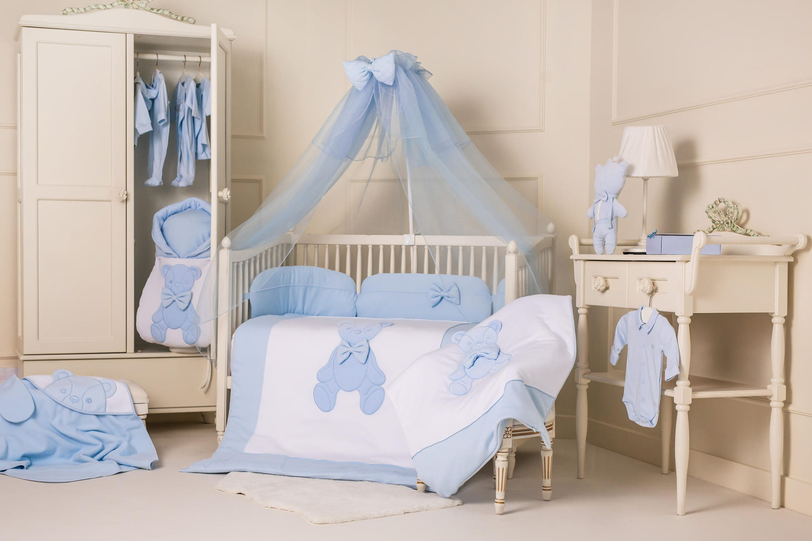 Baby bedding sets with net discount