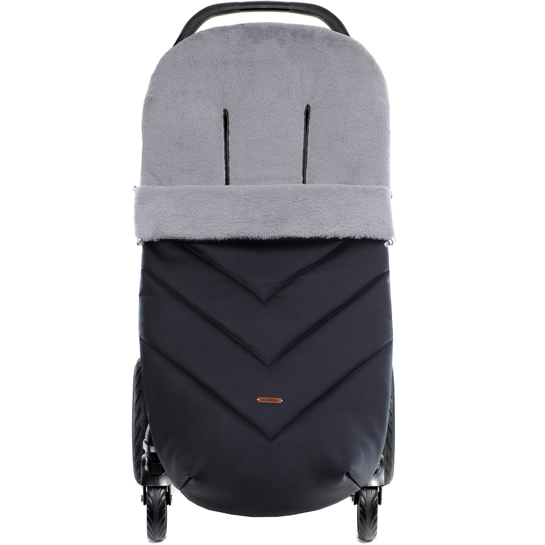 Uzturre Black Grey Pushchair Footmuff Carriages