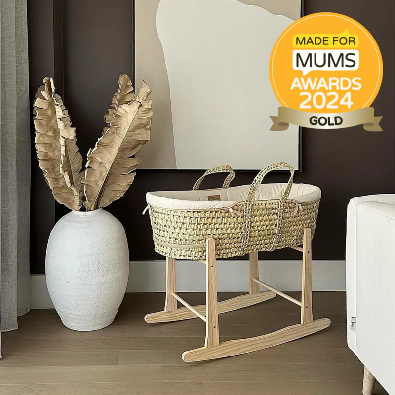 Clair de Lune Organic Palm Moses Basket – Natural & Sustainable