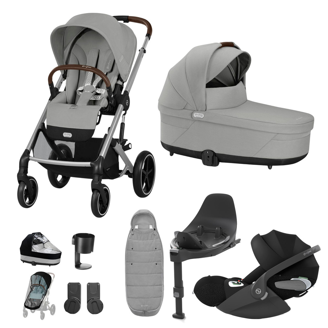 Cybex Balios S Lux 10 Piece Bundle - Stone Grey - Carriages