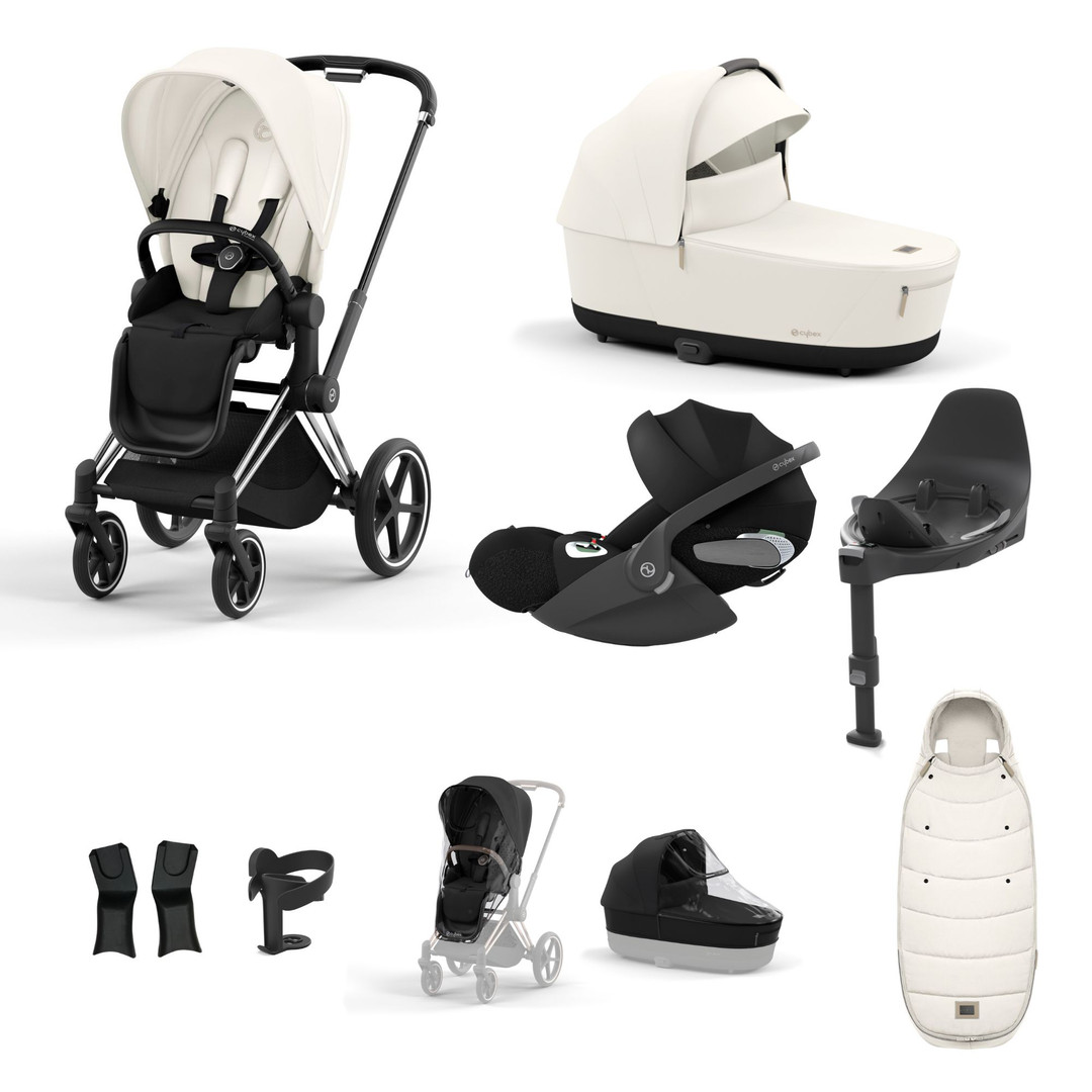 CYBEX Priam Bundle - Off White - Carriages
