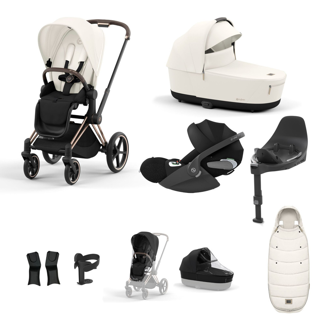 CYBEX Priam Bundle - Off White - Carriages