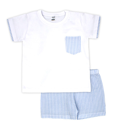 Rapife Sky Blue Shorts & T-Shirt Set