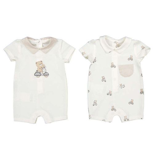 Mayoral 2 Pack Teddy Rompers