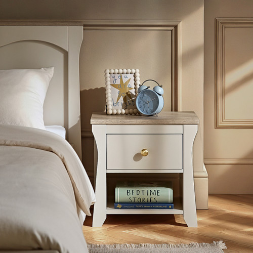 Cuddle Co Clara Bedside Table - Cashmere & Ash