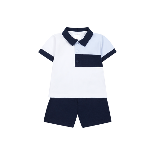 Deolinda Navy & Blue Steve Shorts Set