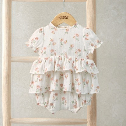 Mamas & Papas Daisy Peplum Shortie Romper