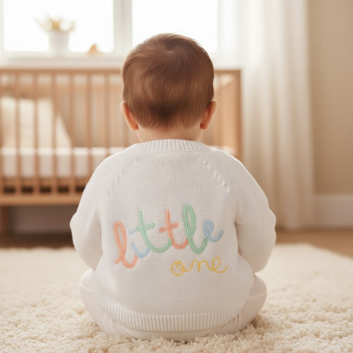 White "Little One" Cardigan