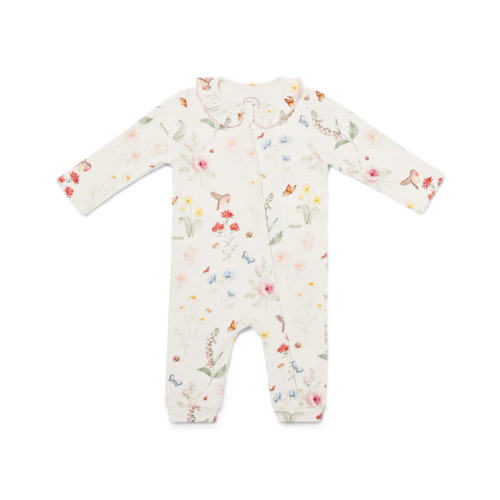 Eleanor Charles English Garden Frill Zip Romper