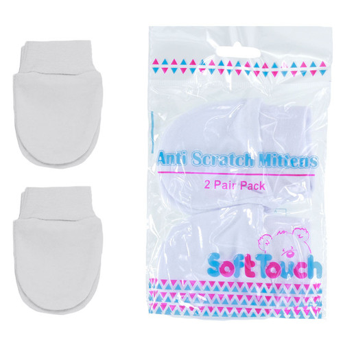 White Scratch Mitts