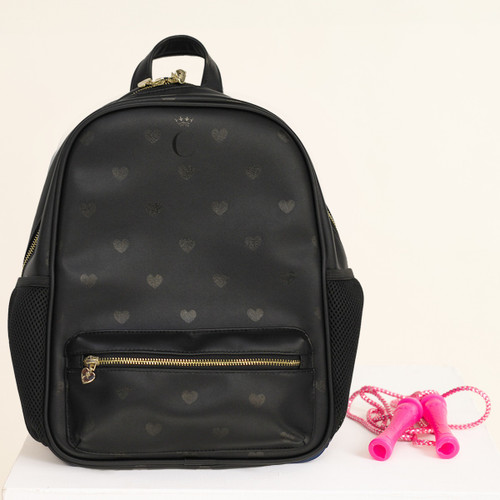 Caramelo Faux Leather Heart School Bag