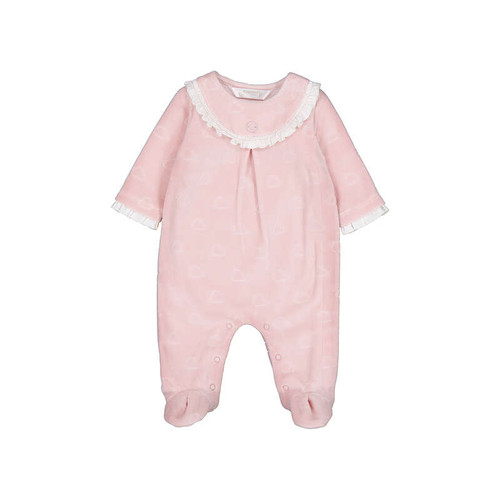 Mayoral Baby Rose Velour Suit