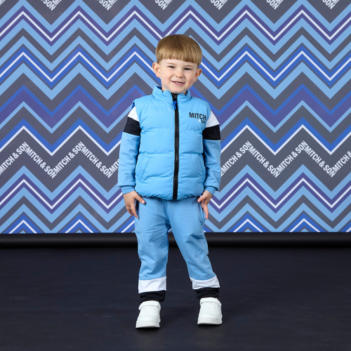 Mitch & Son Wesley Royal Blue Reversible Gilet