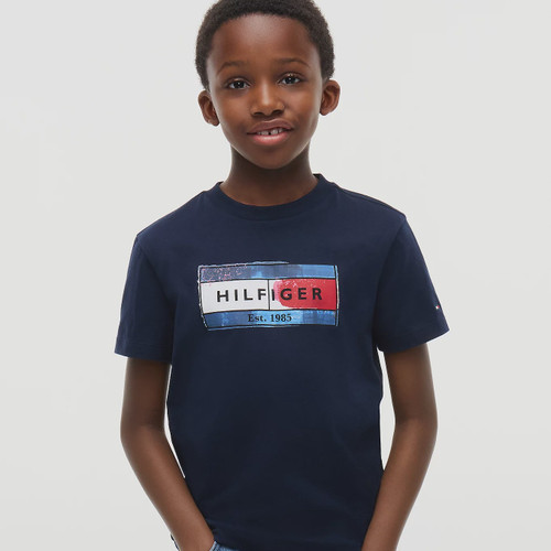 Tommy Hilfiger Navy Flag T-Shirt