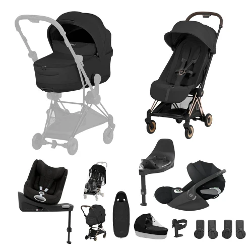 CYBEX COYA STYLE - Fold Cot Newborn to Toddler Travel System Bundle