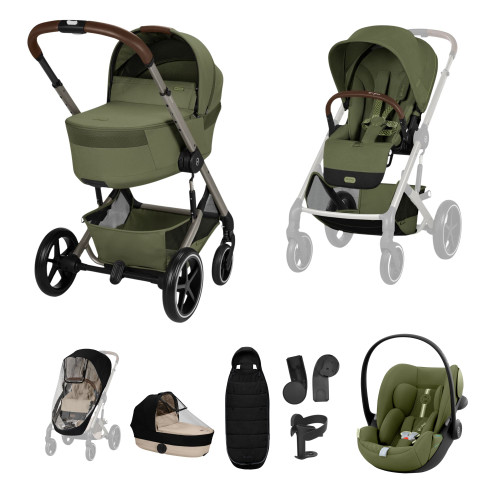 NEW Cybex Balios + Folding Cot Travel System Bundle