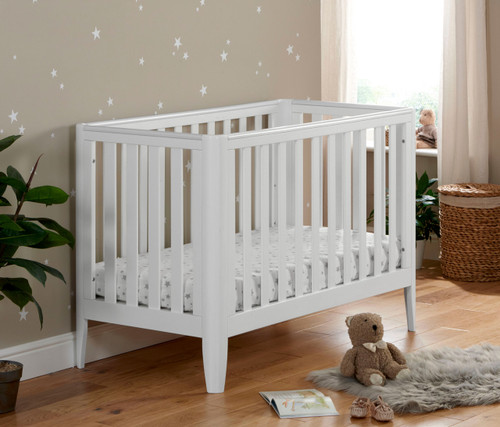 Iris Cot Bed - White  + Free Mattress