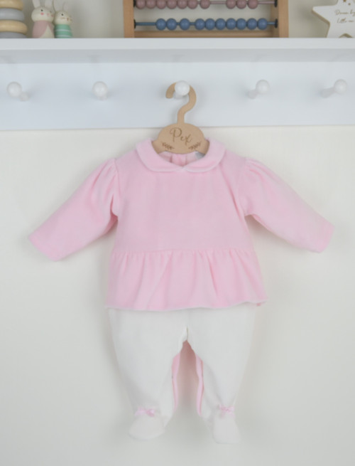 pink & white sleep suit