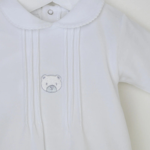Pex Bear Sleepsuit - White
