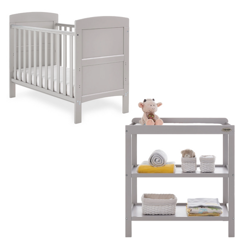 Obaby Grace 2 piece furniture set Warm Grey