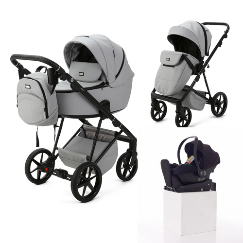 Mee-Go Milano Evo Luxe - 3 in 1 + Accessories - Stone Grey