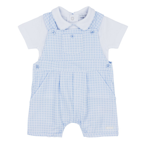 Blues Baby Blue Dungaree Set