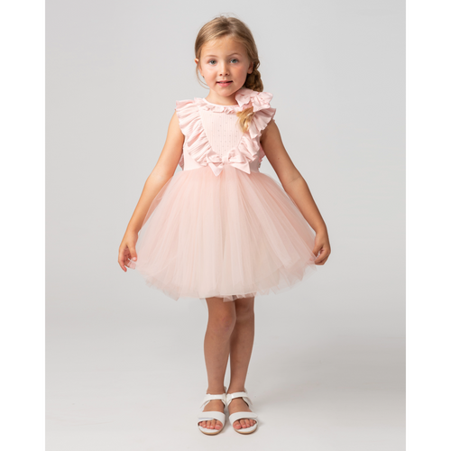Caramelo Pink Tulle Dress With Headband