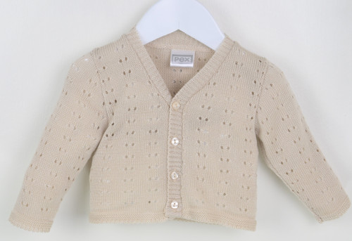Pex Natural Teddy Cardigan