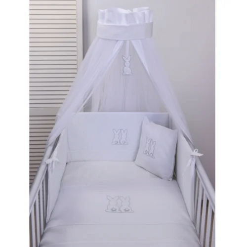 Baby Oliver White Bunny Bedding Set