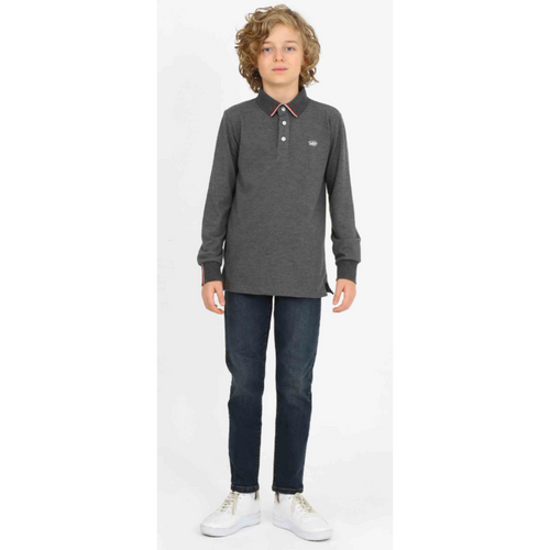 Monte Blaze Grey Long Sleeve Polo Shirt PL2133 Monte Blaze Grey Long Sleeve Polo Shirt PL2133