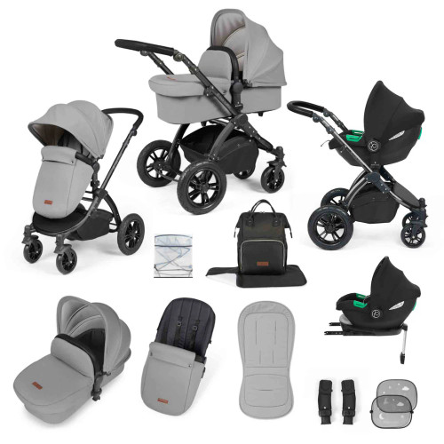Ickle Bubba Stomp Luxe Travel System - Pearl Grey