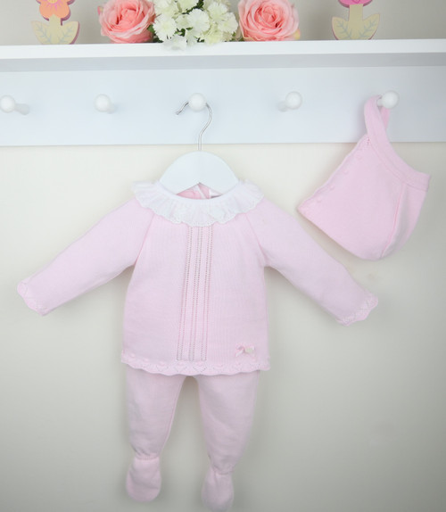 Pex Gracie Pink & White Suit