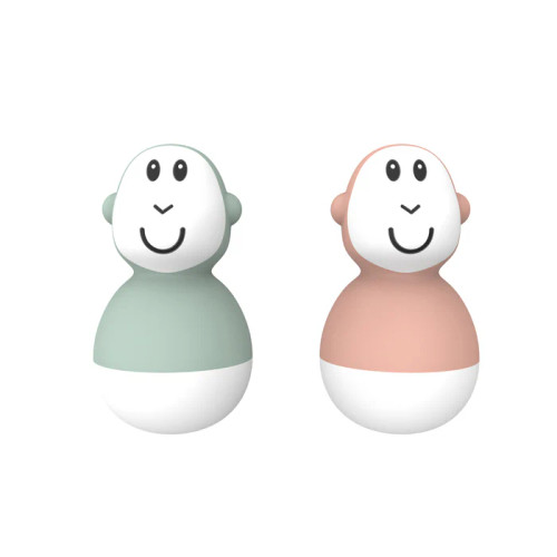 Matchstick Monkey Mint Green & Dusty Pink Bathtime Wobblers Matchstick Monkey Mint Green & Dusty Pink Bathtime Wobblers