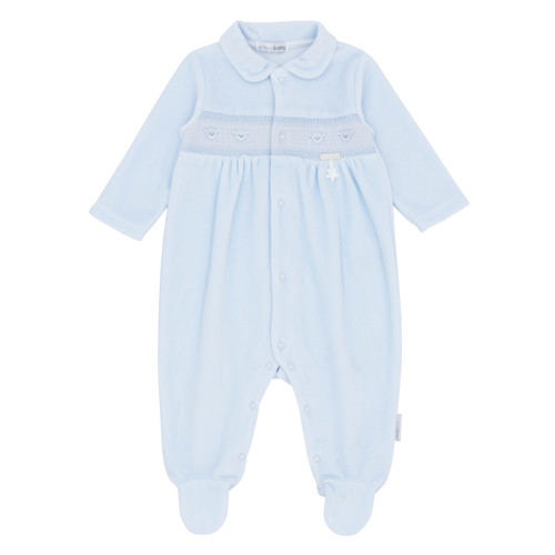 Blues Baby Blue Velour Teddy All In One