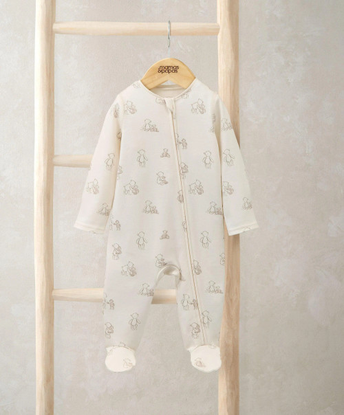 Mamas & Papas Bear Print All In One - Cream