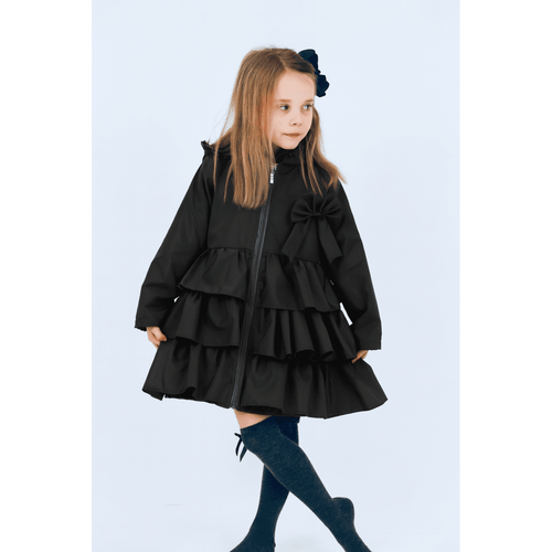 Harris Kids Black Ruffle Jacket - Pixie