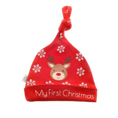 Ziggle My First Christmas Reindeer Cotton Hat Ziggle My First Christmas Reindeer Cotton Hat