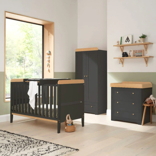 Tutti Bambini Rio Furniture Range - Slate & Honey Oak Tutti Bambini Rio Furniture Range - Slate & Honey Oak