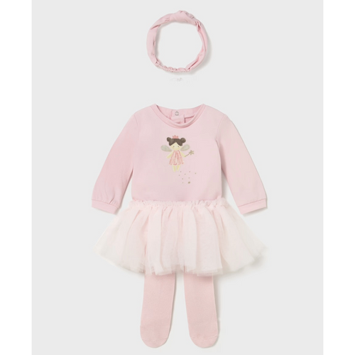 Mayoral Pink 3 Piece Tutu Set
